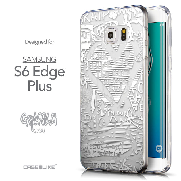 Front & Side View - CASEiLIKE Samsung Galaxy S6 Edge Plus back cover Graffiti 2730
