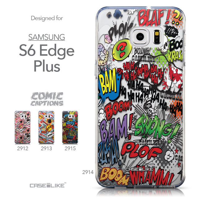 Collection - CASEiLIKE Samsung Galaxy S6 Edge Plus back cover Comic Captions 2914