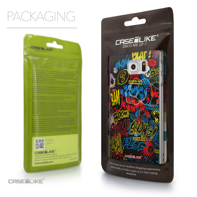 Packaging - CASEiLIKE Samsung Galaxy S6 Edge Plus back cover Comic Captions Black 2915