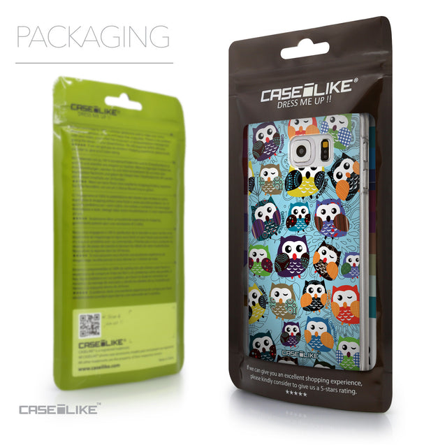 Packaging - CASEiLIKE Samsung Galaxy S6 Edge Plus back cover Owl Graphic Design 3312