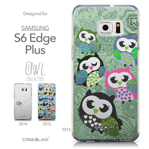 Collection - CASEiLIKE Samsung Galaxy S6 Edge Plus back cover Owl Graphic Design 3313