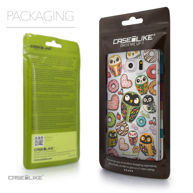 Packaging - CASEiLIKE Samsung Galaxy S6 Edge Plus back cover Owl Graphic Design 3315