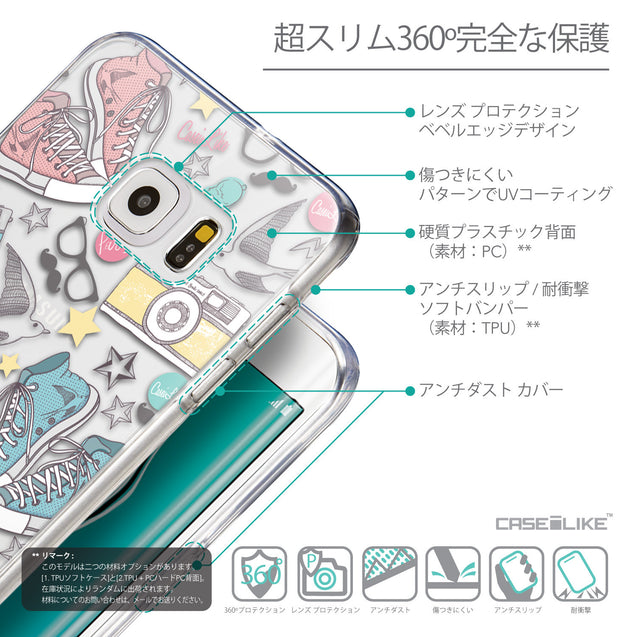 Details in Japanese - CASEiLIKE Samsung Galaxy S6 Edge Plus back cover Paris Holiday 3906