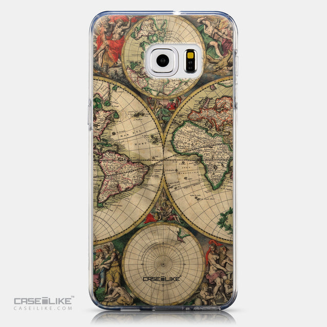 CASEiLIKE Samsung Galaxy S6 Edge Plus back cover World Map Vintage 4607