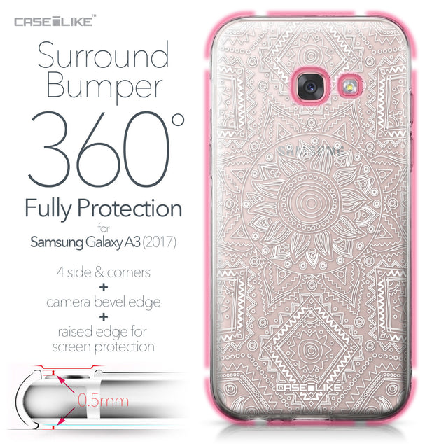 Samsung Galaxy A3 (2017) case Indian Line Art 2061 Bumper Case Protection | CASEiLIKE.com