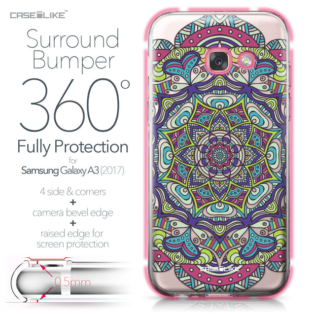 Samsung Galaxy A3 (2017) case Mandala Art 2094 Bumper Case Protection | CASEiLIKE.com
