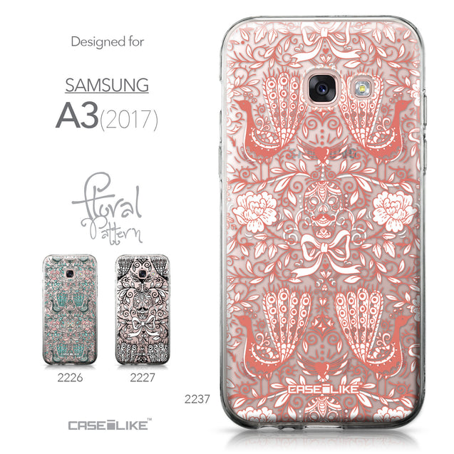 Samsung Galaxy A3 (2017) case Roses Ornamental Skulls Peacocks 2237 Collection | CASEiLIKE.com