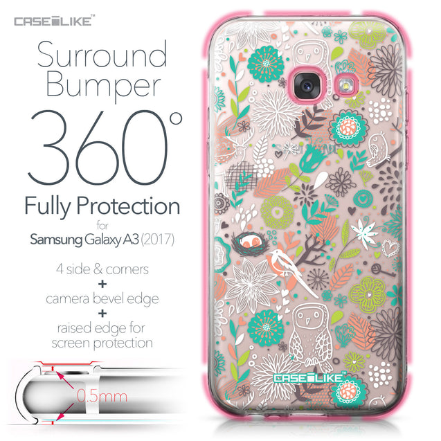 Samsung Galaxy A3 (2017) case Spring Forest White 2241 Bumper Case Protection | CASEiLIKE.com