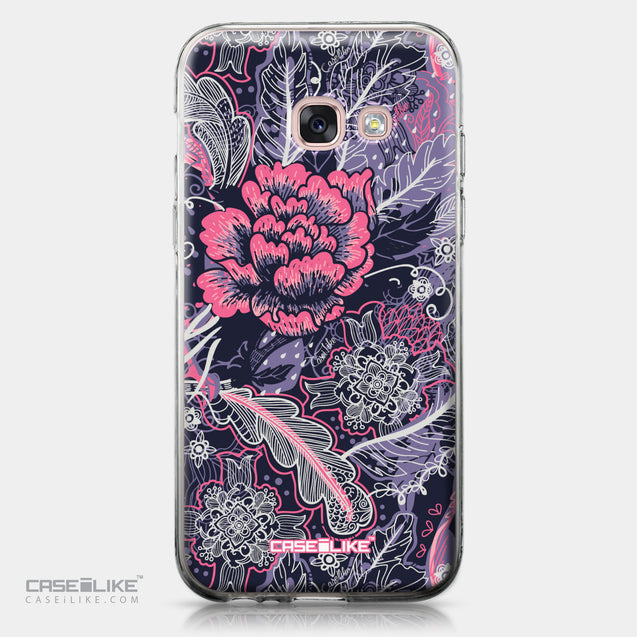 Samsung Galaxy A3 (2017) case Vintage Roses and Feathers Blue 2252 | CASEiLIKE.com