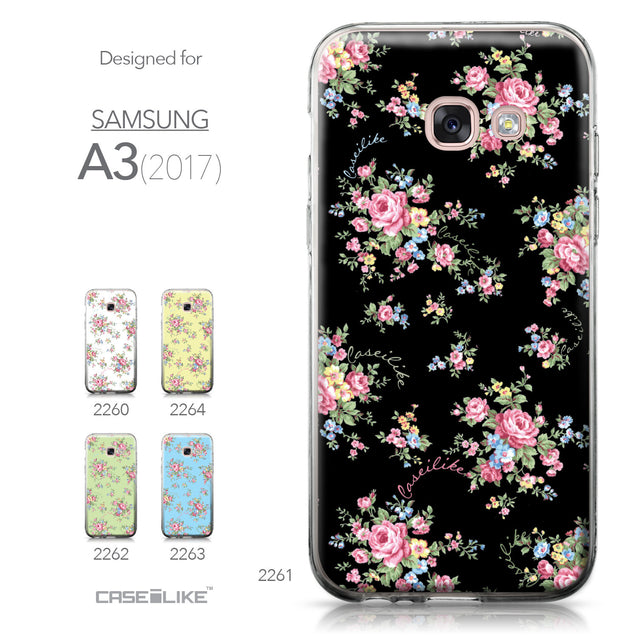 Samsung Galaxy A3 (2017) case Floral Rose Classic 2261 Collection | CASEiLIKE.com