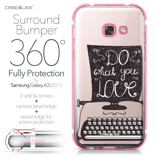 Samsung Galaxy A3 (2017) case Quote 2400 Bumper Case Protection | CASEiLIKE.com