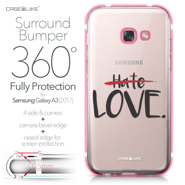 Samsung Galaxy A3 (2017) case Quote 2406 Bumper Case Protection | CASEiLIKE.com