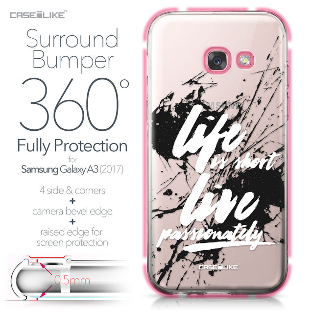 Samsung Galaxy A3 (2017) case Quote 2416 Bumper Case Protection | CASEiLIKE.com
