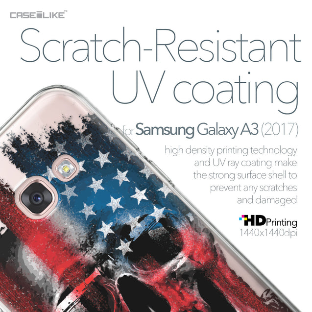 Samsung Galaxy A3 (2017) case Art of Skull 2532 with UV-Coating Scratch-Resistant Case | CASEiLIKE.com