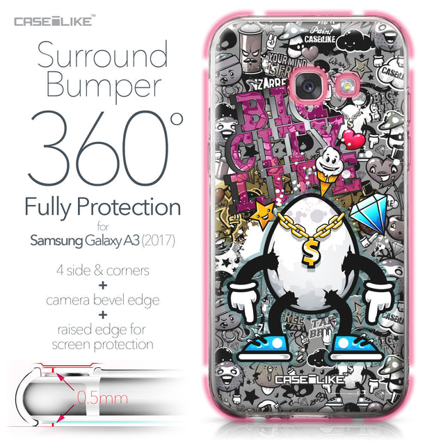 Samsung Galaxy A3 (2017) case Graffiti 2704 Bumper Case Protection | CASEiLIKE.com