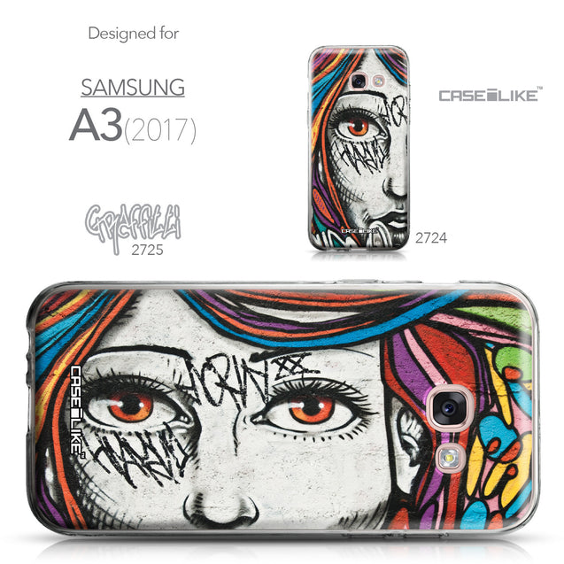 Samsung Galaxy A3 (2017) case Graffiti Girl 2725 Collection | CASEiLIKE.com