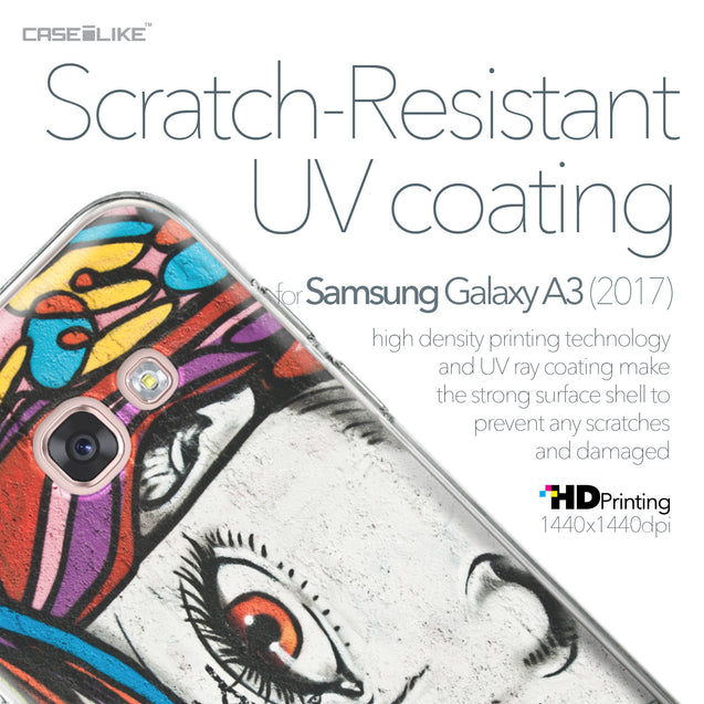 Samsung Galaxy A3 (2017) case Graffiti Girl 2725 with UV-Coating Scratch-Resistant Case | CASEiLIKE.com