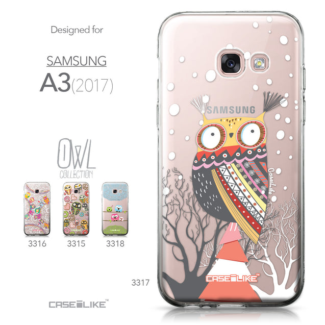 Samsung Galaxy A3 (2017) case Owl Graphic Design 3317 Collection | CASEiLIKE.com