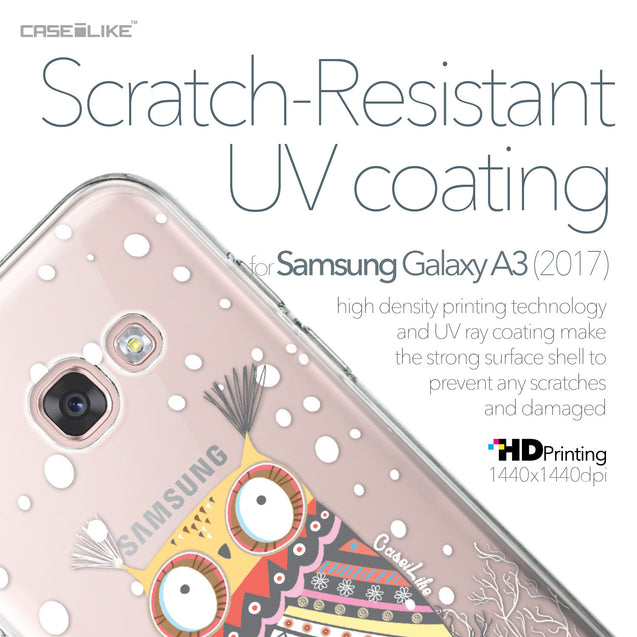 Samsung Galaxy A3 (2017) case Owl Graphic Design 3317 with UV-Coating Scratch-Resistant Case | CASEiLIKE.com