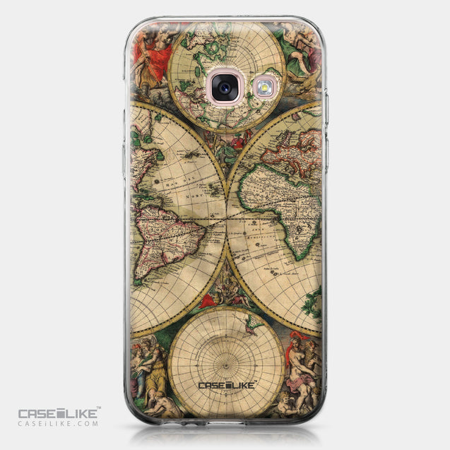 Samsung Galaxy A3 (2017) case World Map Vintage 4607 | CASEiLIKE.com
