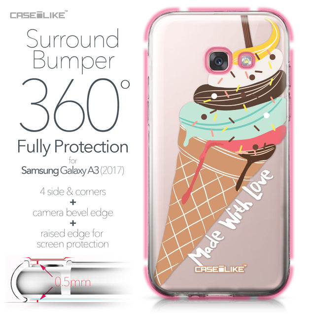 Samsung Galaxy A3 (2017) case Ice Cream 4820 Bumper Case Protection | CASEiLIKE.com
