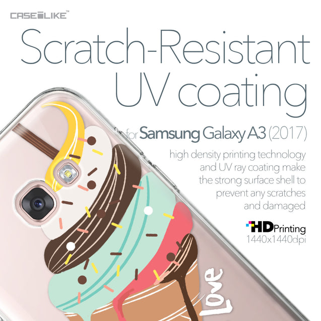 Samsung Galaxy A3 (2017) case Ice Cream 4820 with UV-Coating Scratch-Resistant Case | CASEiLIKE.com