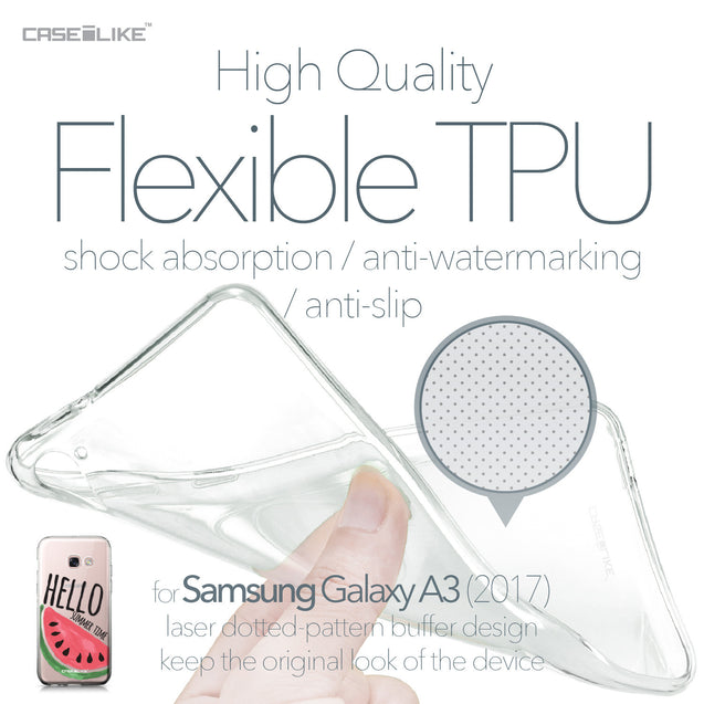 Samsung Galaxy A3 (2017) case Water Melon 4821 Soft Gel Silicone Case | CASEiLIKE.com