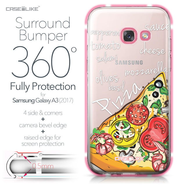 Samsung Galaxy A3 (2017) case Pizza 4822 Bumper Case Protection | CASEiLIKE.com