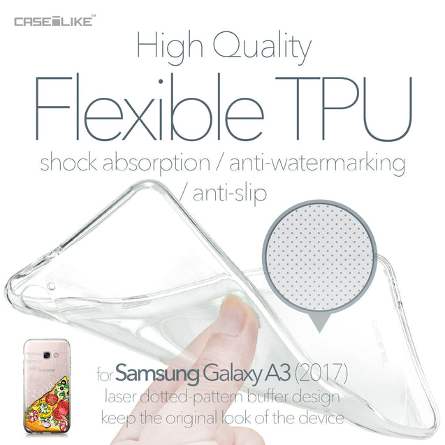 Samsung Galaxy A3 (2017) case Pizza 4822 Soft Gel Silicone Case | CASEiLIKE.com