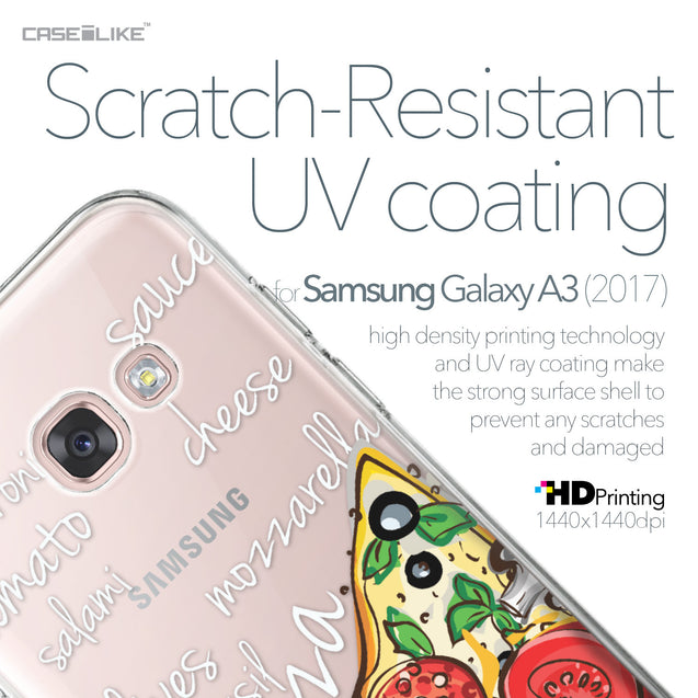 Samsung Galaxy A3 (2017) case Pizza 4822 with UV-Coating Scratch-Resistant Case | CASEiLIKE.com