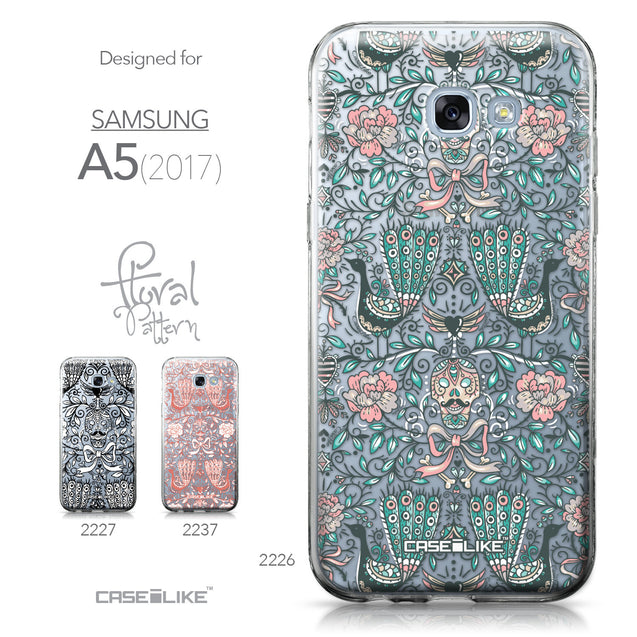 Samsung Galaxy A5 (2017) case Roses Ornamental Skulls Peacocks 2226 Collection | CASEiLIKE.com