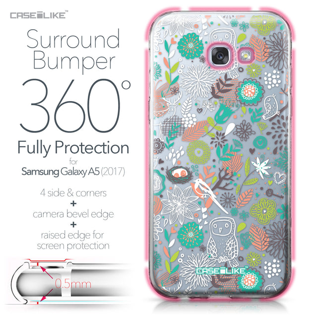 Samsung Galaxy A5 (2017) case Spring Forest White 2241 Bumper Case Protection | CASEiLIKE.com