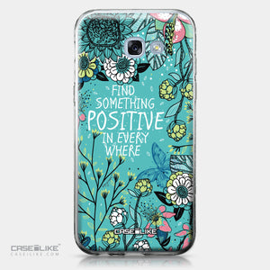 Samsung Galaxy A5 (2017) case Blooming Flowers Turquoise 2249 | CASEiLIKE.com