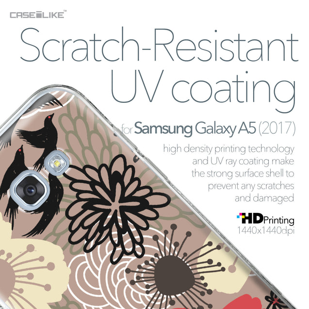Samsung Galaxy A5 (2017) case Japanese Floral 2254 with UV-Coating Scratch-Resistant Case | CASEiLIKE.com