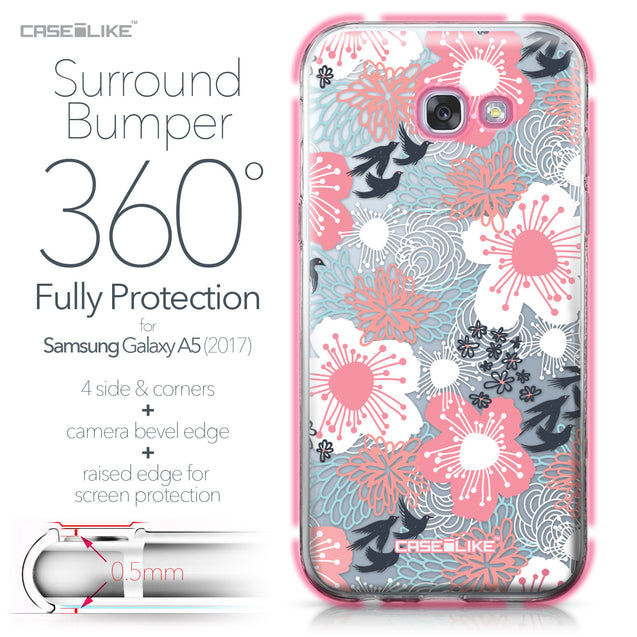 Samsung Galaxy A5 (2017) case Japanese Floral 2255 Bumper Case Protection | CASEiLIKE.com