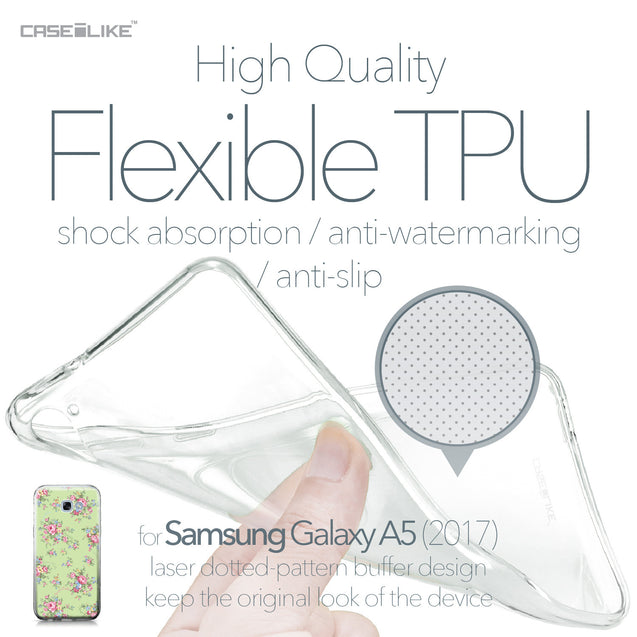 Samsung Galaxy A5 (2017) case Floral Rose Classic 2262 Soft Gel Silicone Case | CASEiLIKE.com