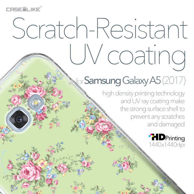 Samsung Galaxy A5 (2017) case Floral Rose Classic 2262 with UV-Coating Scratch-Resistant Case | CASEiLIKE.com