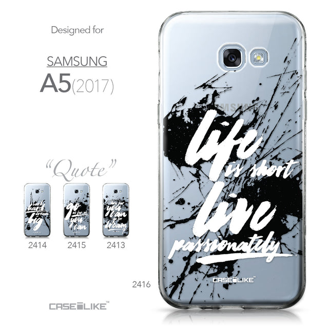 Samsung Galaxy A5 (2017) case Quote 2416 Collection | CASEiLIKE.com