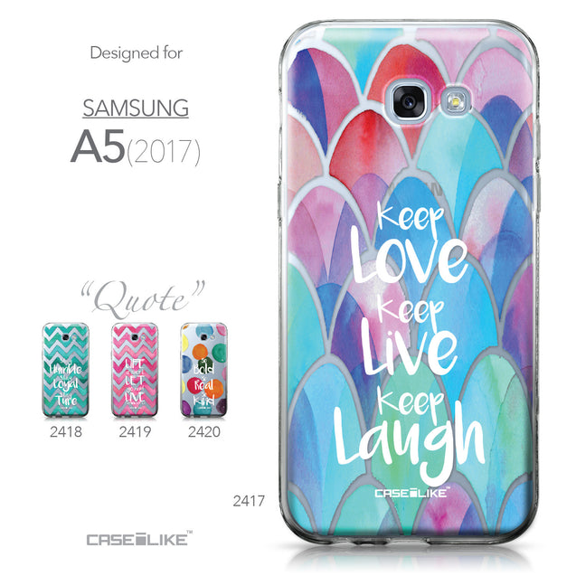 Samsung Galaxy A5 (2017) case Quote 2417 Collection | CASEiLIKE.com