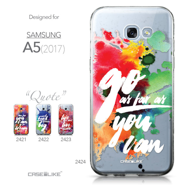 Samsung Galaxy A5 (2017) case Quote 2424 Collection | CASEiLIKE.com