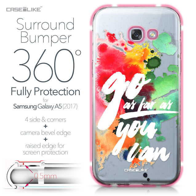 Samsung Galaxy A5 (2017) case Quote 2424 Bumper Case Protection | CASEiLIKE.com