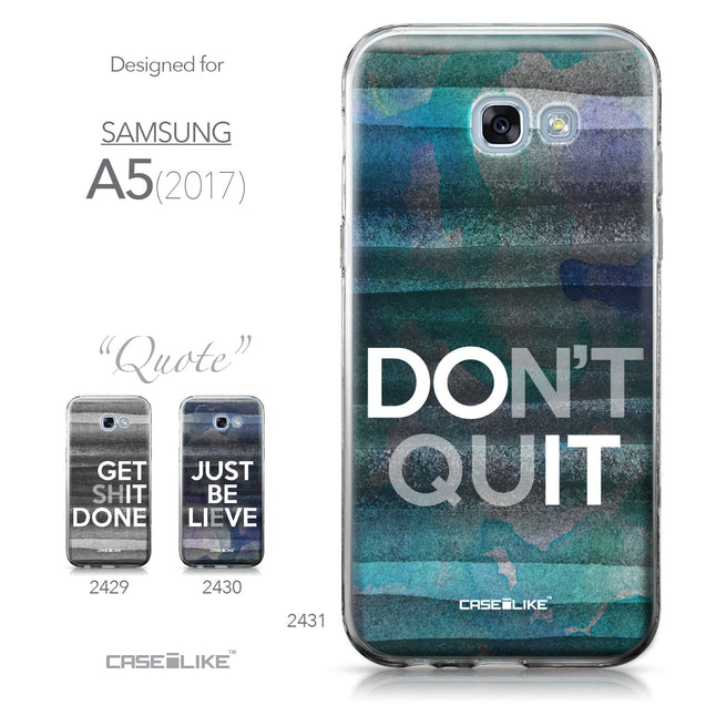 Samsung Galaxy A5 (2017) case Quote 2431 Collection | CASEiLIKE.com