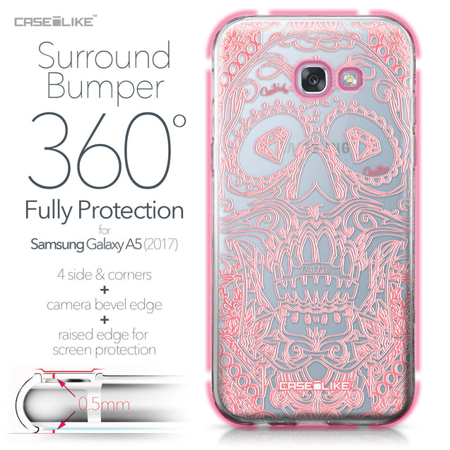 Samsung Galaxy A5 (2017) case Art of Skull 2525 Bumper Case Protection | CASEiLIKE.com