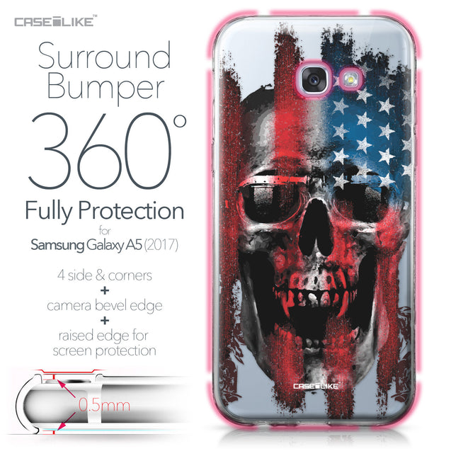 Samsung Galaxy A5 (2017) case Art of Skull 2532 Bumper Case Protection | CASEiLIKE.com