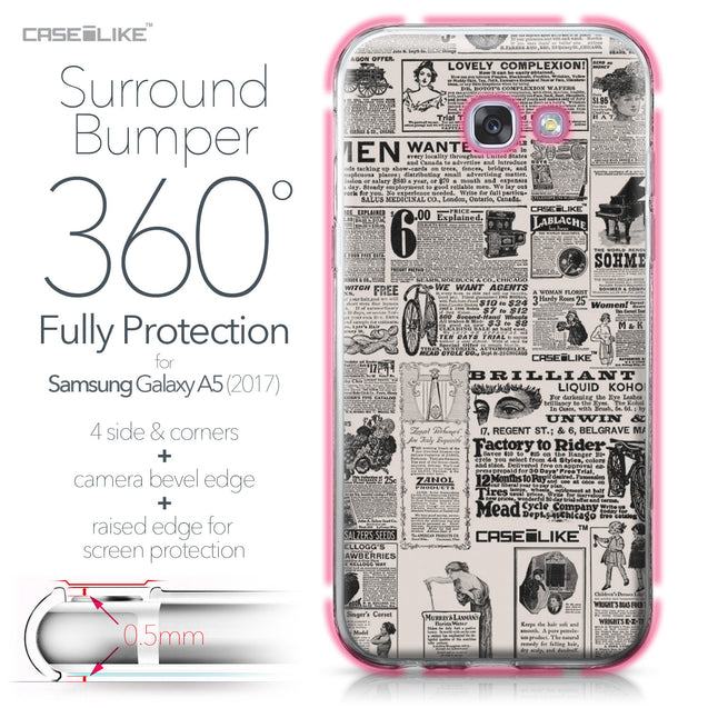 Samsung Galaxy A5 (2017) case Vintage Newspaper Advertising 4818 Bumper Case Protection | CASEiLIKE.com