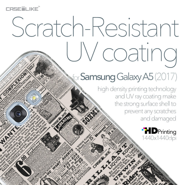 Samsung Galaxy A5 (2017) case Vintage Newspaper Advertising 4818 with UV-Coating Scratch-Resistant Case | CASEiLIKE.com