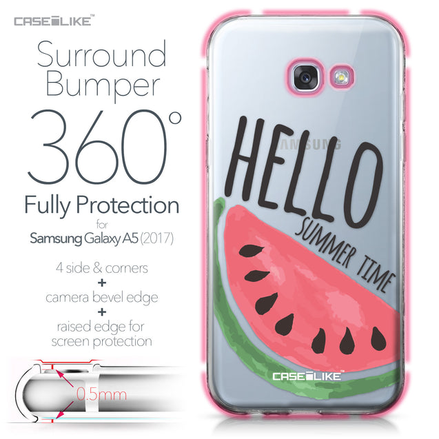 Samsung Galaxy A5 (2017) case Water Melon 4821 Bumper Case Protection | CASEiLIKE.com