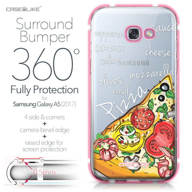 Samsung Galaxy A5 (2017) case Pizza 4822 Bumper Case Protection | CASEiLIKE.com