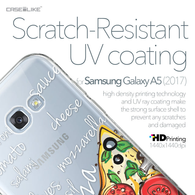 Samsung Galaxy A5 (2017) case Pizza 4822 with UV-Coating Scratch-Resistant Case | CASEiLIKE.com