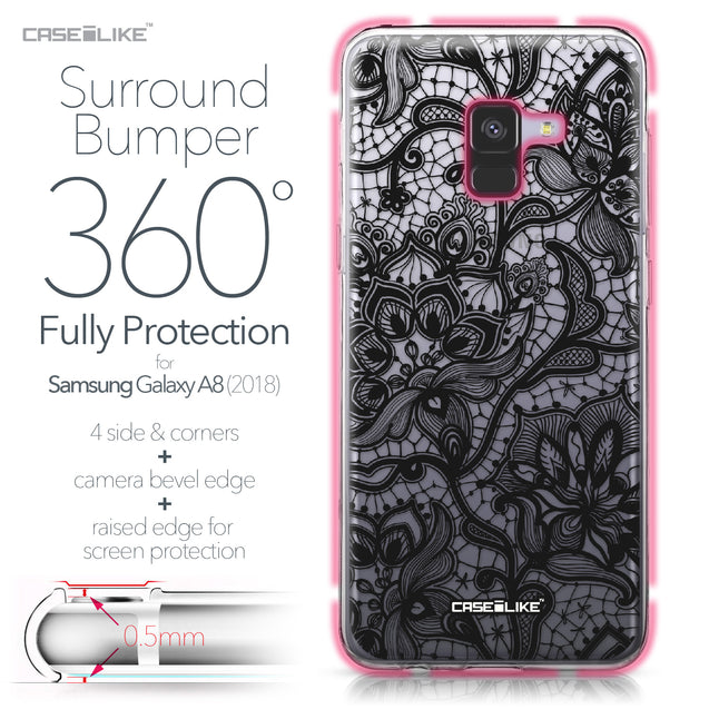 Samsung Galaxy A8 (2018) case Lace 2037 Bumper Case Protection | CASEiLIKE.com
